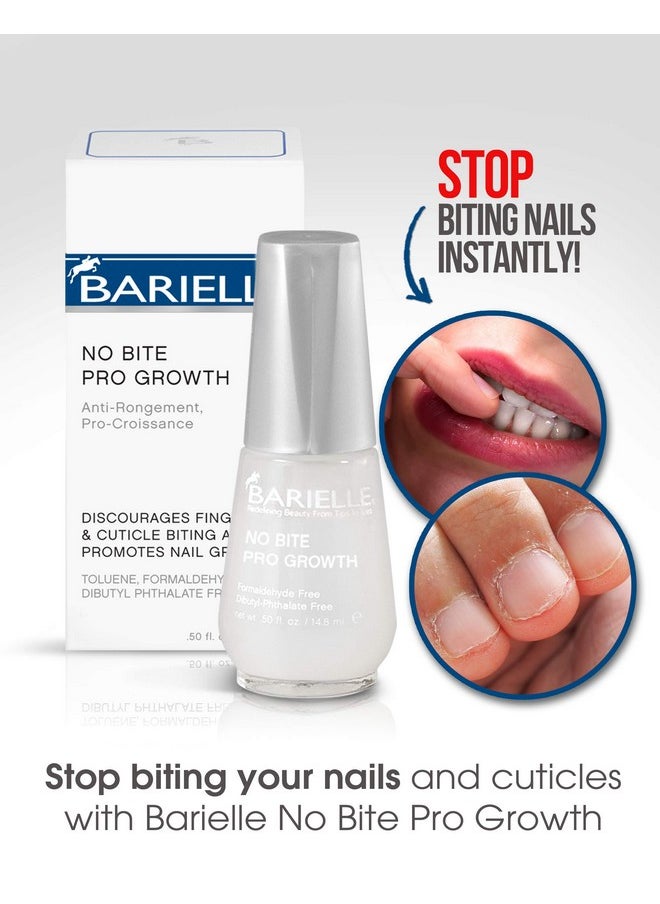 BARIELLE Barielle No Bite Pro Growth, 0.5 Ounce - Nail Biting Prevention Treatment for Adults & Children, Stops Nail Biting - MADE IN USA  - Image 2