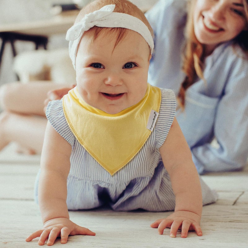 egmao baby Baby Bandana Drool Bibs for Girls,Super Absorbent Triangle Baby Bibs for Drooling and Teething,100% Cotton Soft for Infant,Newborn 10Pack - Image 5