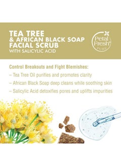 Petal fresh Pure Clarifying Deep Action Cooling Tea Tree & Peppermint Facial Cleanser + Facial Scrub Combo | For Oily, Acne Prone Skin With Blemish Control |100% Natural, Vegan & Cruelty Free 400 Ml  - Image 3