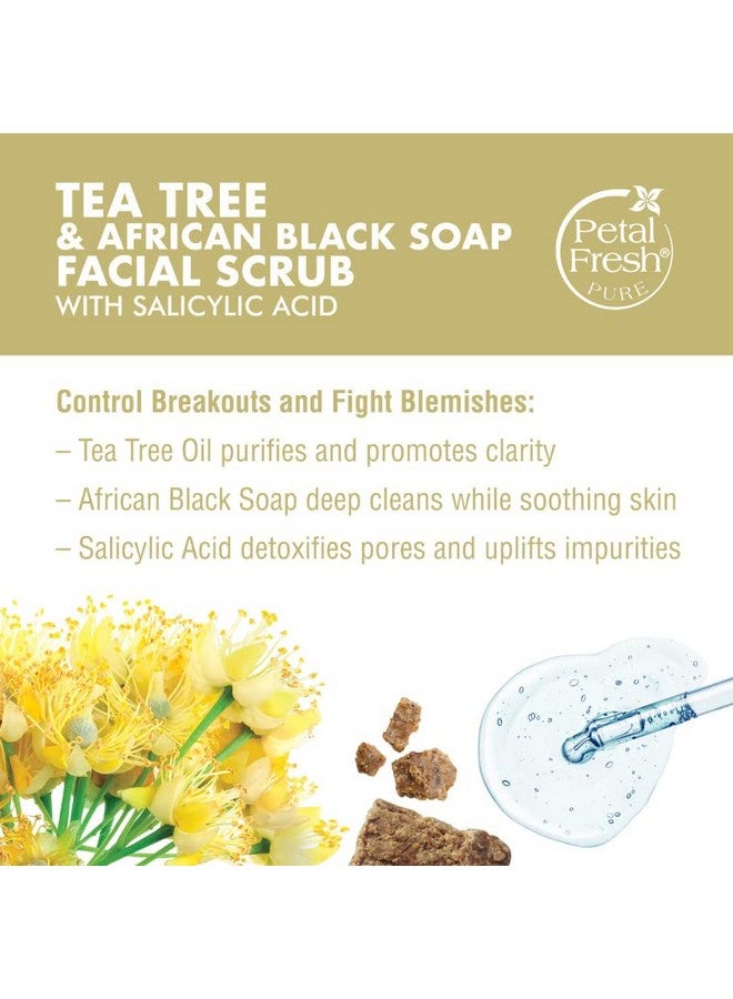 Petal fresh Pure Clarifying Deep Action Cooling Tea Tree & Peppermint Facial Cleanser + Facial Scrub Combo | For Oily, Acne Prone Skin With Blemish Control |100% Natural, Vegan & Cruelty Free 400 Ml - Image 3