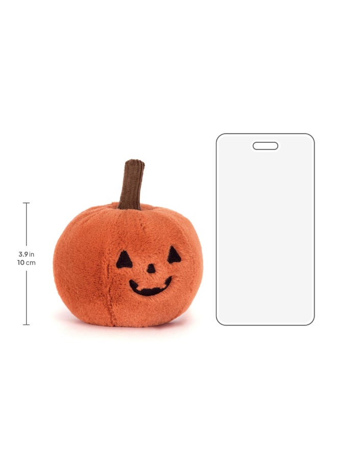 Jellycat Halloween Ooky Jack O Lantern Pumpkin Plush – Soft Stuffed Toy with Cordy Legs, Cute Valentine’s Gift for Kids & Adults, Collectible Jellycat, 10cm - Image 2