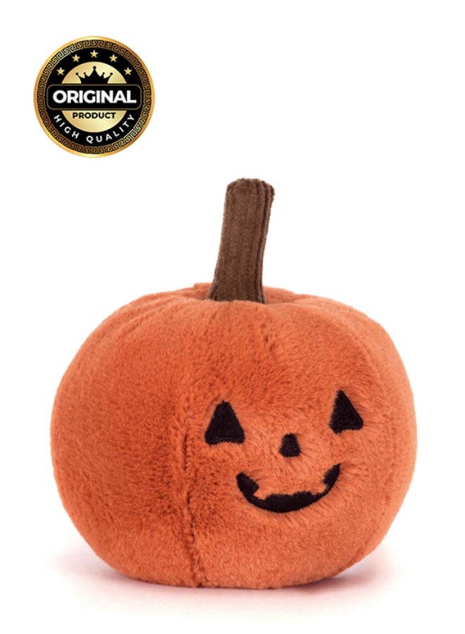 Jellycat Halloween Ooky Jack O Lantern Pumpkin Plush – Soft Stuffed Toy with Cordy Legs, Cute Valentine’s Gift for Kids & Adults, Collectible Jellycat, 10cm - Image 1