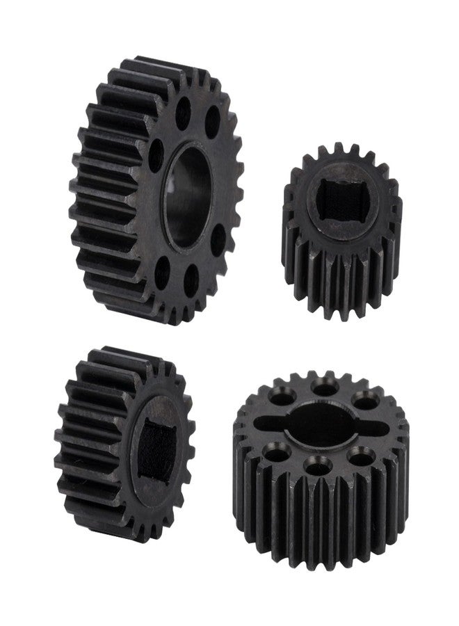 G.T.R RC Steel Driveshaft Set VDI Universals Rear Straight Axle Shafts 20T/28T Portal Gear Set for Vanquish Products VS4-10 F10 Axles (4pcs 20T/28T Portal Gear Set) - Image 1