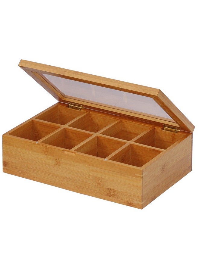 Oceanstar - TB1323 Oceanstar Bamboo Tea Box, 12 Inch, Natural - Image 1
