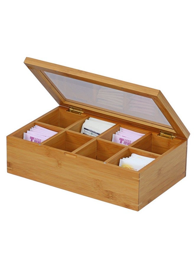 Oceanstar - TB1323 Oceanstar Bamboo Tea Box, 12 Inch, Natural - Image 2