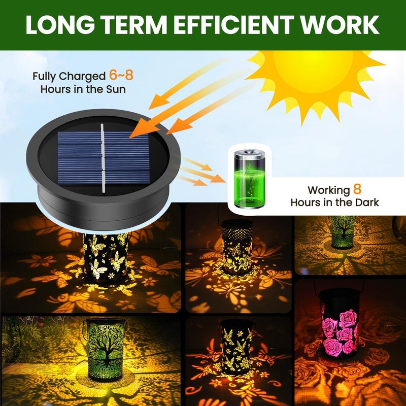 Misawce 8 Pack Solar Light Replacement Tops(2.76 Inch Top, 2.36 Inch Bottom), Waterproof Replacement Solar Lantern Parts for Outdoor Hanging Lanterns DIY Table Lights Garden Patio Decor - Image 4