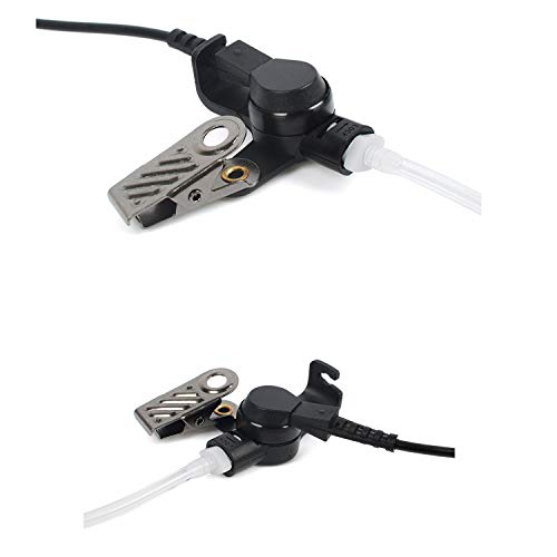 HYS Receiver/Listen ONLY Surveillance 3.5mm Headset Earpiece with Clear Acoustic Coil Tube Earbud for Two-Way Radios, Transceivers and Radio Speaker Mics Jacks - Image 2