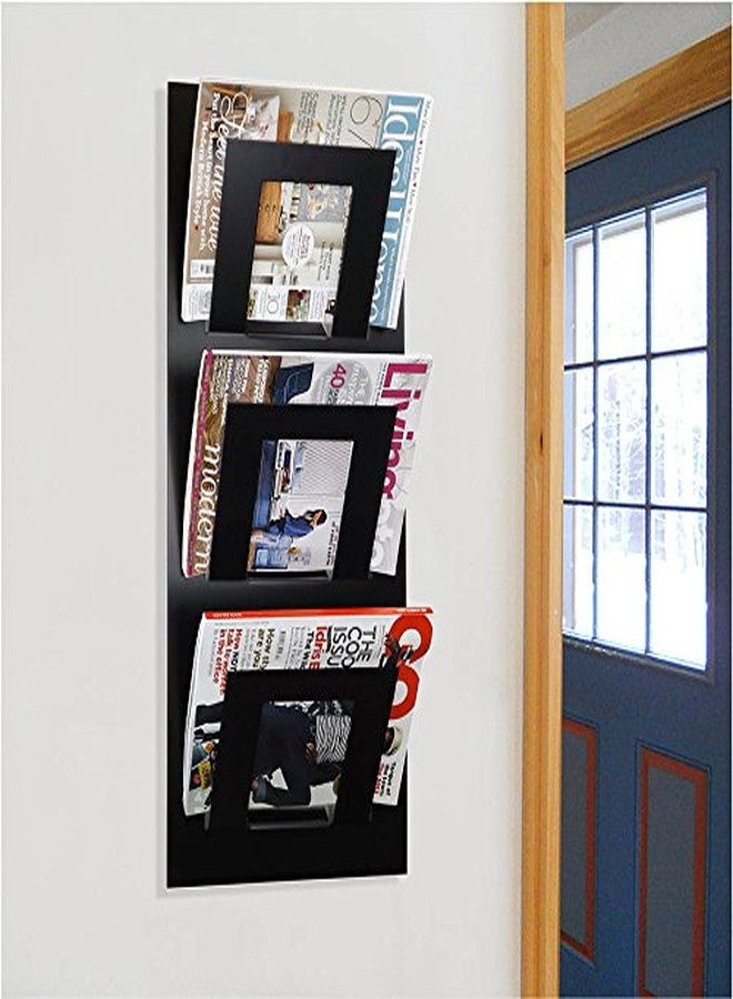 INDIAN DECOR Magazine Holder Metal (25X60mts, Matte Black) - Image 2