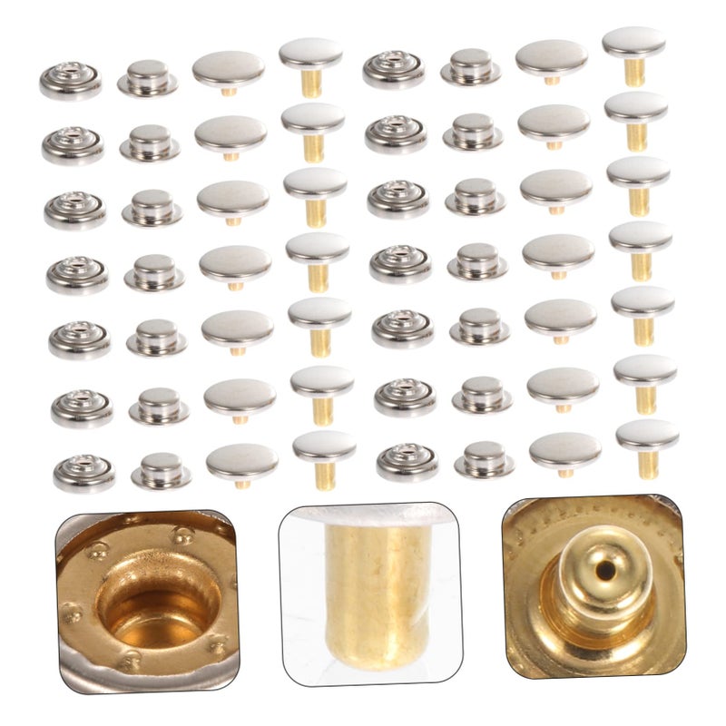 Brass Metal Snap Buttons 30pcs For Clothing Coats Bags Sewing Fasteners - Image 4