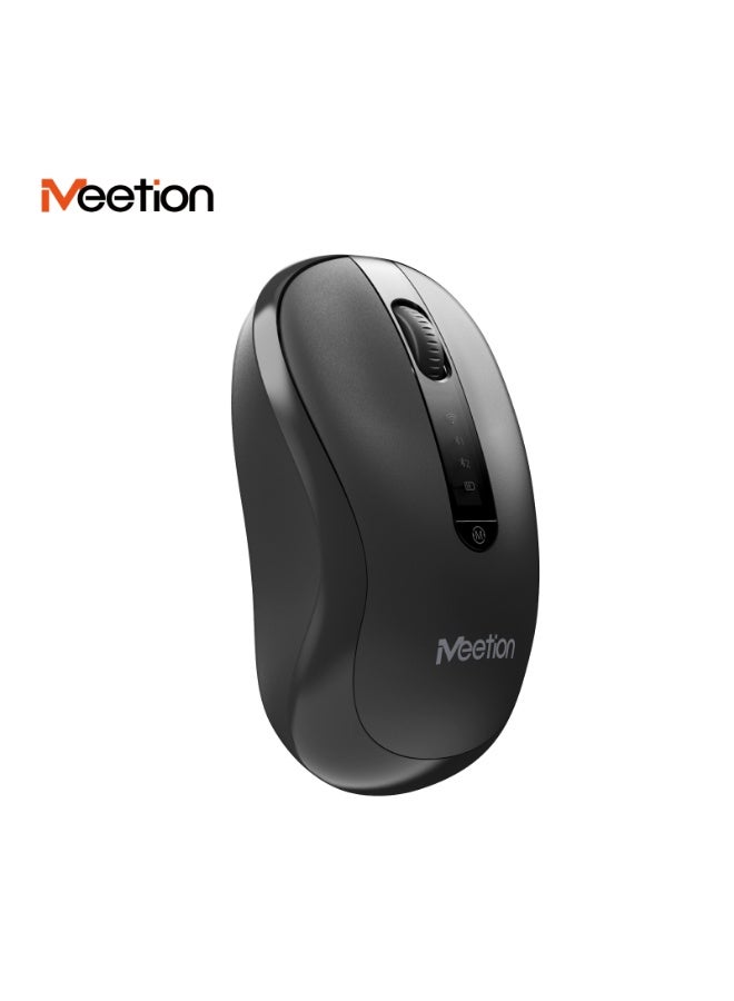 Meetion ماوس قابل لإعادة الشحن بتم185R من ميتشن، وضعين بلوتوث 2.4G USB، ماوس صامت لاسلكي للكمبيوتر المحمول، التابلت، ماك بوك - Image 5