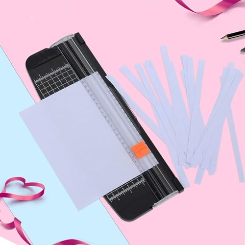 KRAFTMASTERS Set of 1 Paper A4 Cutter Portable Guillotine Paper Trimmer with Automatic Security Safeguard for Home and Office Papers Cards Labels Coupons Photos Cutting. - Image 4