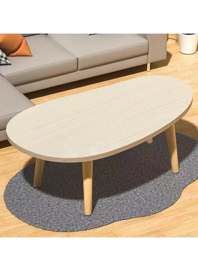 عام طاولة شاي صغيرة خشبية منخفضة للشرفة مقاس 80×40 سم مناسبة للمنزل والمكتب والخارج - Image 3