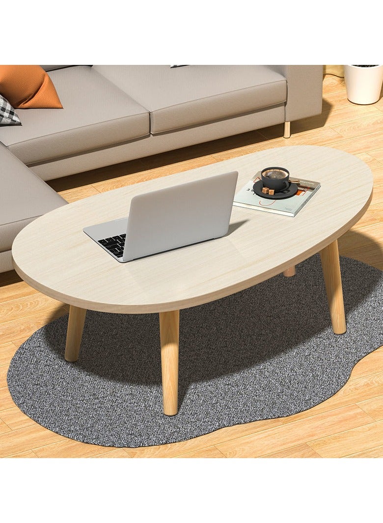 عام طاولة شاي صغيرة خشبية منخفضة للشرفة مقاس 80×40 سم مناسبة للمنزل والمكتب والخارج - Image 2