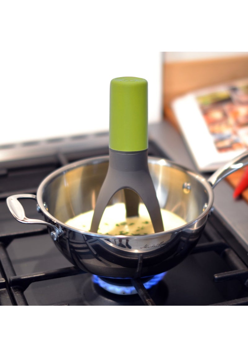 Adjustable Electric Triangle Stirrer, 3 Speed Portable Hand Whisk Mixer for Frappe, Matcha & Hot Chocolate (Green), Suitable Kitchen Gadget  - Image 4
