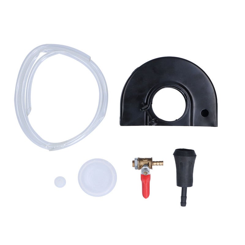 Angle Grinder Dust Cover Cast Iron Brass Valve - Adjustable Water Outlet Flexible Water Pipe Standard Size Dust Shroud Kit for Angle Grinder Surface Grinding - Image 5