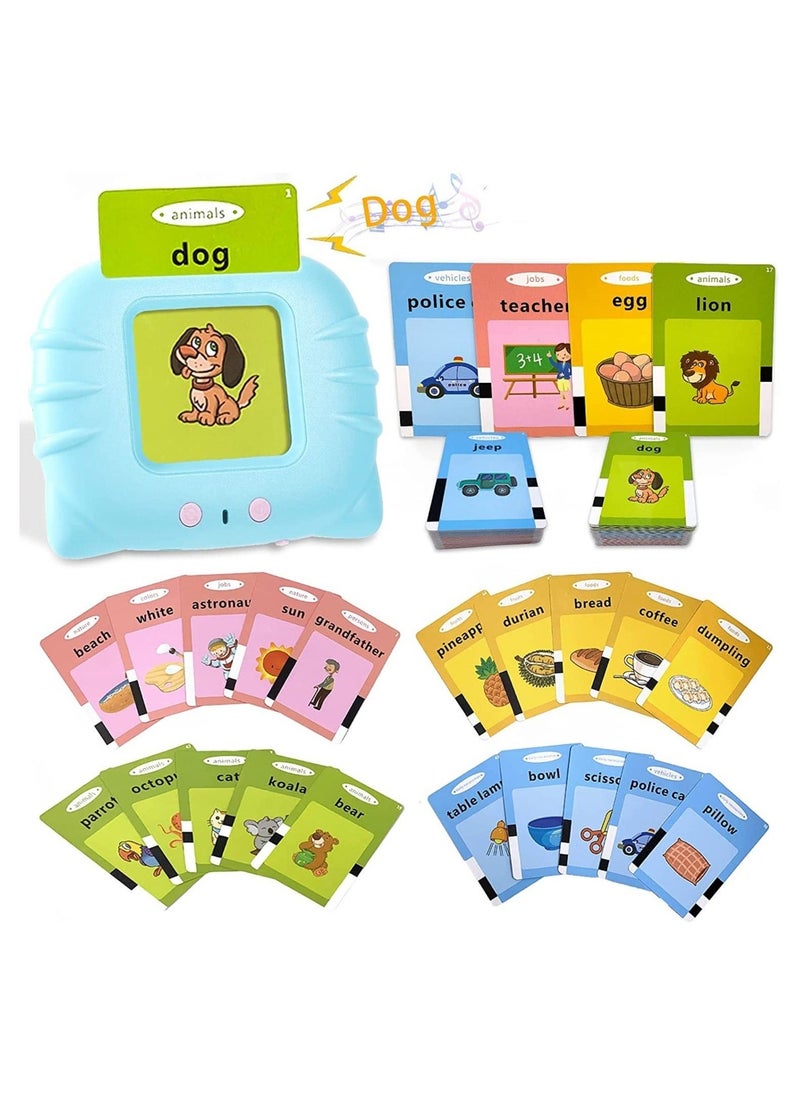 Educational Toys for 2 3 4 Years Old 112 Talking Baby Flash Cards, Learning Resource Electronic Interactive Toys for 2-4 Year Old Boys Girls Toddlers Kids  - Image 1