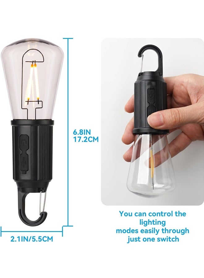 Portable Flashlight for Outdoor Camping LED Camping Lantern with 3 Modes, Portable Tent Light Bulb, Outdoor Hanging Lamp for Hiking & Emergency - Image 3