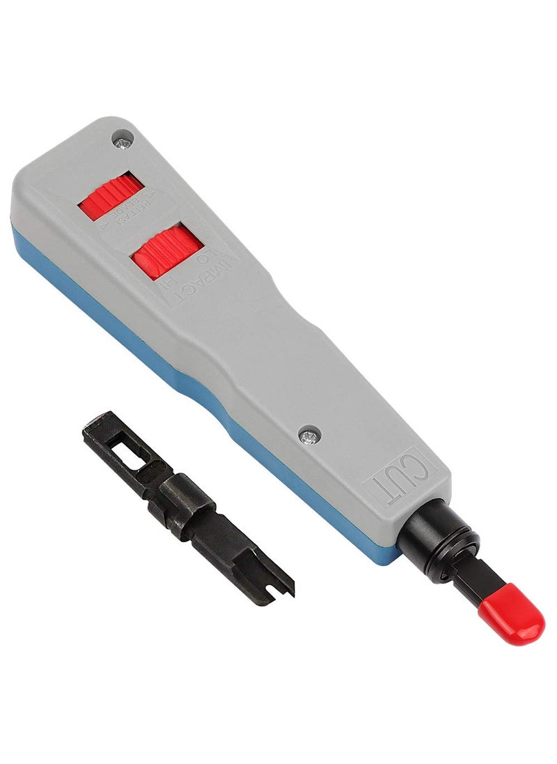 Uvital Uvital Professional Impact 110 Ethernet Punch Down Tool with Enlarged Blade Storage for 110/66 Blades, Impact Terminal Insertion Tools for CAT5/6, CAT5E/6E Network Cables  - Image 1