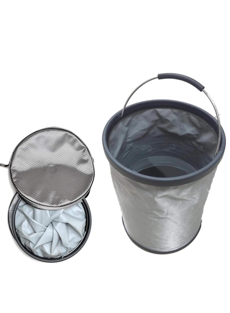 DubaiGallery Portable Folding Buckets Washing Basin Multifunction Water Pot Camping car wash folding bucket - Image 2