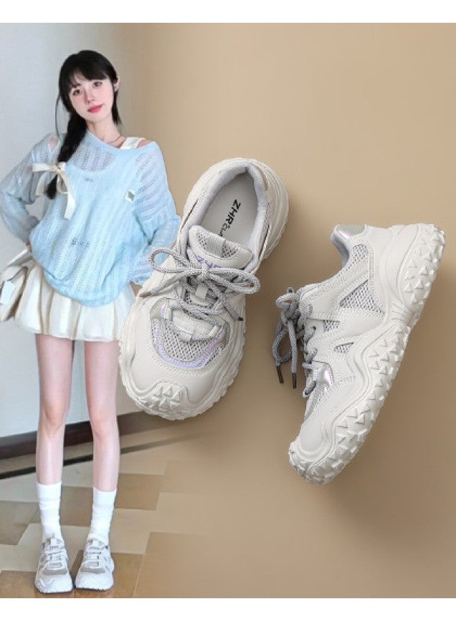 ZHR Back-to-school Season】women's Water Shoes Versatile Hiking Shoes Dad Shoes Sneakers Autumn Outdoor Casual Shoes Women's Shoes - Image 1