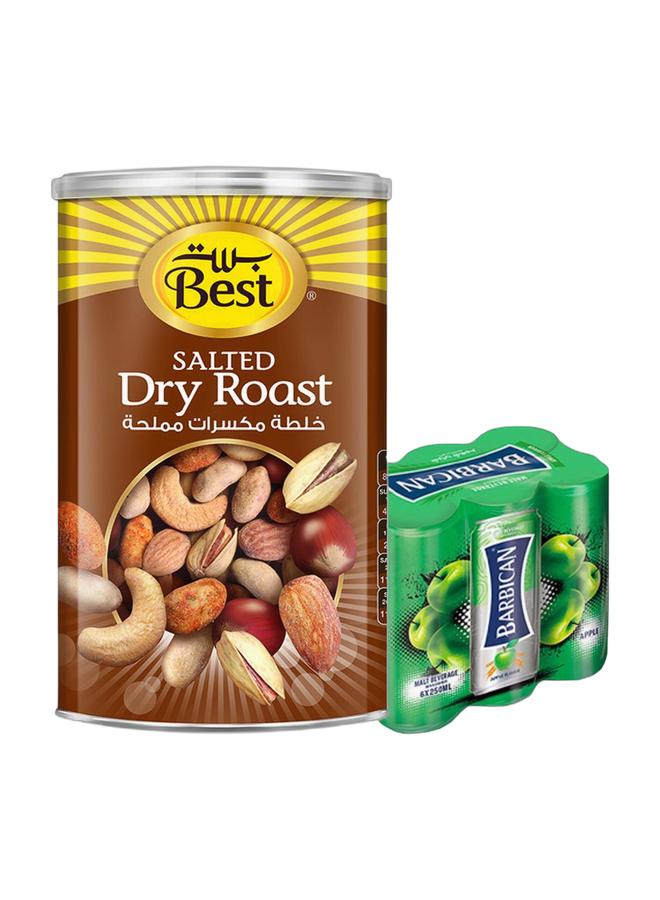 noon Best Dry Roast Mix Nuts 450grams + Barbican Apple Flavor Malt Beverage, Can, 250ml × 6 Pack of 6 - Image 1