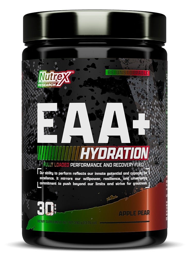 ناترِكس EAA+ لترطيب الجسم وإعادة التزود بالبروتين، بنكهة التفاح والكمثرى، 30 جرعة
