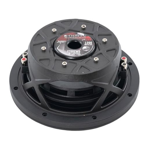Orion XTR Series XTR8SWD2 Free Air Slim Shallow Mount 8” Car Subwoofer, 1200W Max Power, 300W RMS, Dual 2 Ohm, UV Coated Cone, NBR Surround – OEM Sub Replacement Compact for Lexus, BMW, Nissan, & More - Image 4