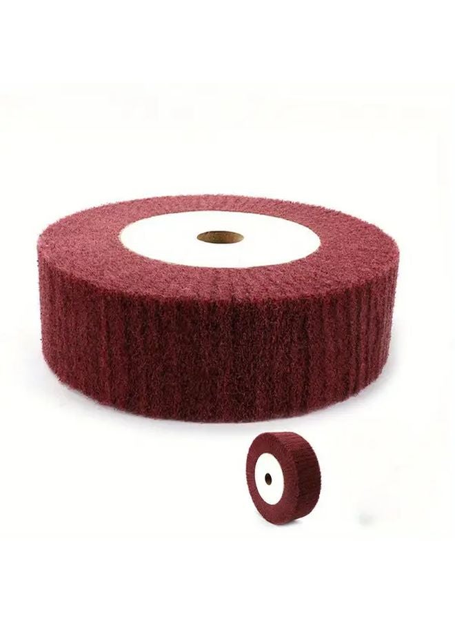 قرص صنفرة مزود بشفرات 150 مم، حبيبات 320، عجلة سنفرة من النايلون غير المنسوج لعمليات التلميع والطحن وإزالة الصدأ وإزالة الطلاء - Image 2