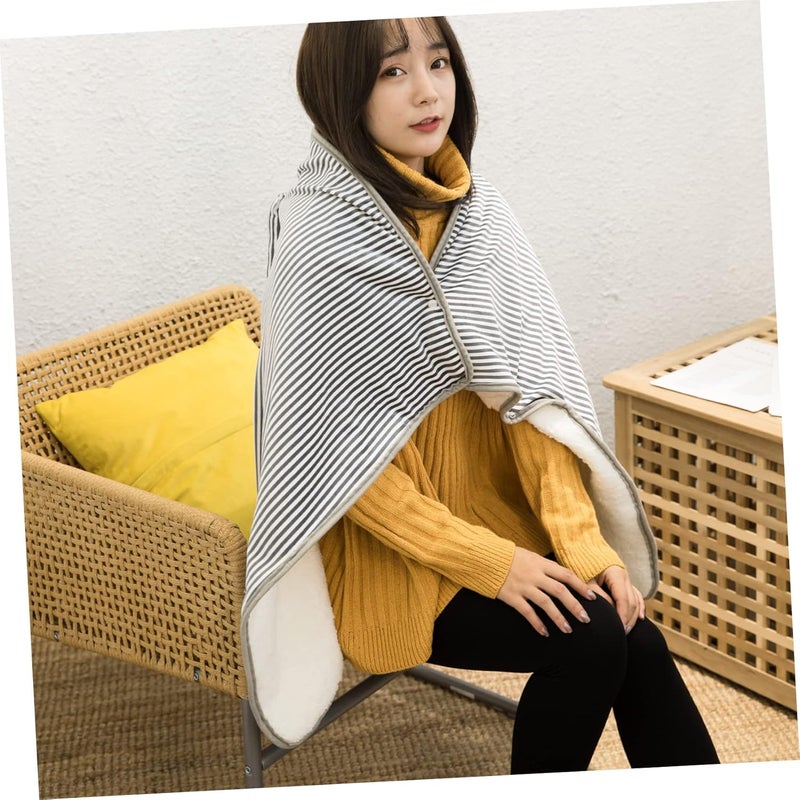 1pc Electric Heated Blanket Soft Polyester Material with USB Port Temperature Control for Home Use for Winter Warmth and Comfort - Image 5