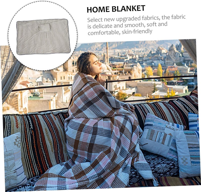 1pc Electric Heated Blanket Soft Polyester Material with USB Port Temperature Control for Home Use for Winter Warmth and Comfort - Image 2