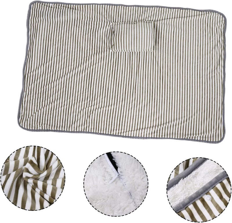 1pc Electric Heated Blanket Soft Polyester Material with USB Port Temperature Control for Home Use for Winter Warmth and Comfort - Image 4