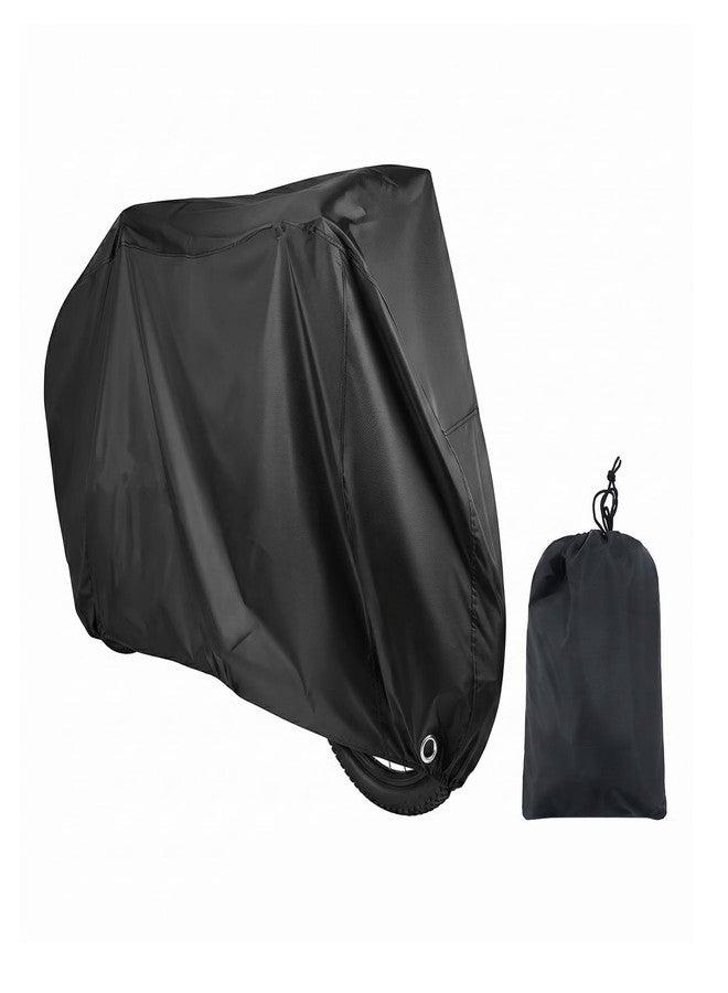 Sobotoo Bike Cover Waterproof Outdoor, Black Heavy Duty Oxford Bicycle Cover for Outdoor Storage - Image 1