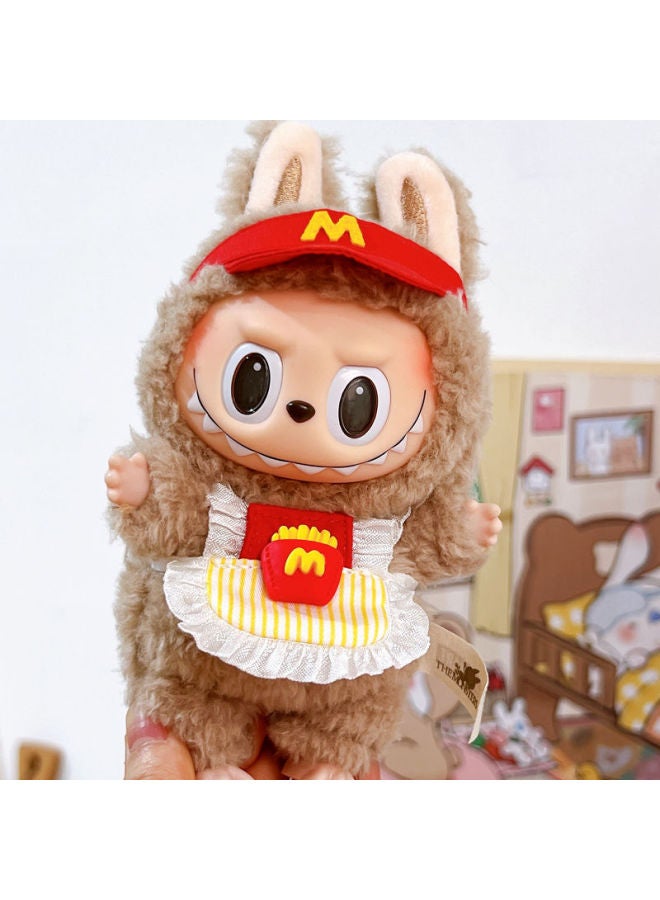Labu Doll Coat Labubu Vinyl Doll 17cm Doll Dress-up Bubble Mart Doll Dress-up Doll Others-Height:March Spring - Blue - 17cm Labu Can Be Worn [doll Not Included]  - Image 2