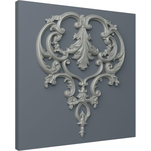 Ekena Millwork 21 1/4"W x 25 5/8"H x 1 1/4"P Kinsley Center Onlay - Image 5