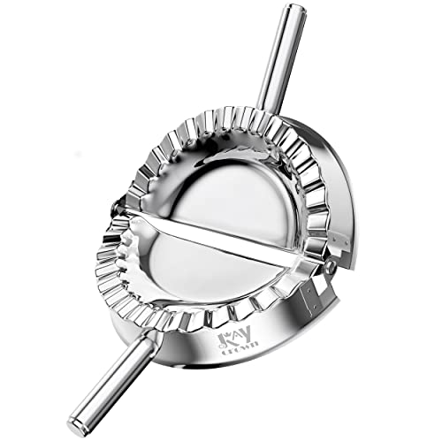 KAYCROWN 6 Inch Empanada Press, Stainless Steel Dumpling Maker Dough Cutter Dumpling Mold for Empanada, Dumpling, Ravioli, Pierogi, Turnovers, Calzone (XL: 6 inch) - Image 1