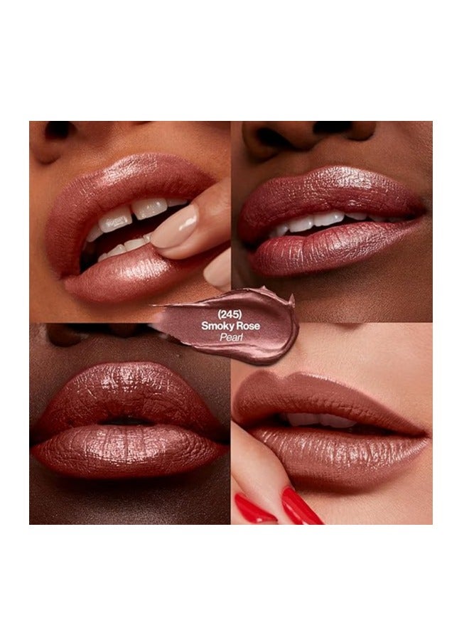 ريفلون Super Lustrous Lipstick, Lip Makeup Gift, Stocking Stuffers for Women, Creamy, Moisturized Feel in Mauves & Trends, 0.15 oz 245 Smoky Rose Multicolour - Image 2