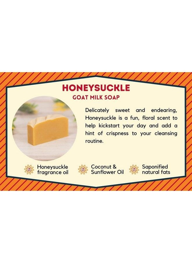goat milk stuff Honeysuckle Goat Milk Soap Natural Soap Bar Gifts For Men And Women Gentle For Both Face And Body Handmade Bar Soap (Box Of 2)  - Image 4