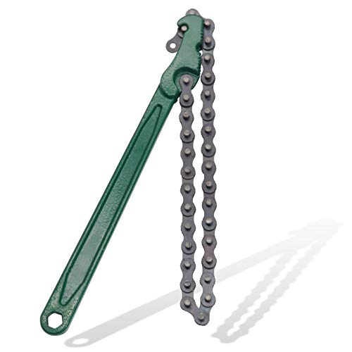 boeray 12 Inch Heavy-Duty Ratcheting Chain Wrench Reversible Oil Filter Tool Pipe Fittings Tools Fit Max 6 Inch Diameter - Image 5