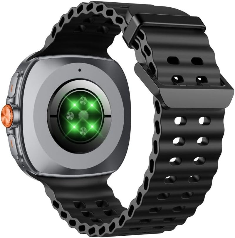 IQ TOUCH ACTIVE S9 Smart Watch, 1.43" Super Retina AMOLED, Wireless Calling, IP68 Waterproof, 7-Day Battery, 100+ Sports Modes, 24/7 Health Tracking, Zinc Alloy Frame, Black - Image 1
