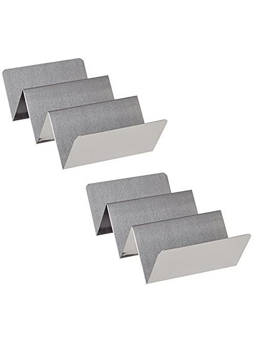 FINALITY FINALITY Stainless Steel Taco Holder 3 Slit Pack of 2 