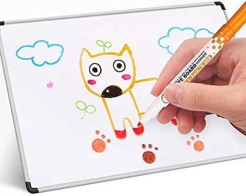 YES4QUALITY Dry Erase Markers for Whiteboard w/Eraser Caps (8 Pack), Magnetic White Board Marker Set for Kids, Ultra-Fine Tip, Assorted Colors & Low-Odor, Use for Office, Classroom & Home - Image 4