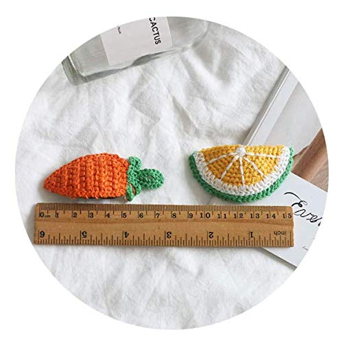 Aeyistry 6 Pcs Hair Clips Woolen knitting Fruit Colorful Cute Clips For Kid Girls Accessories - Image 4
