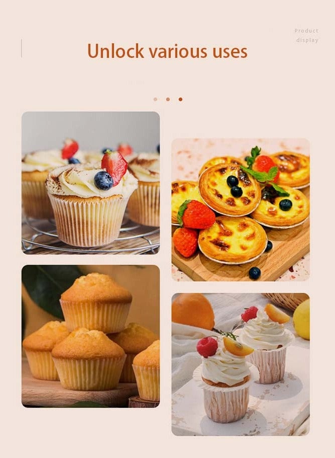 24 Cups Mini Cake Mold, Carbon Steel Cake Pan with Removable Bottom, Non Stick Muffin Cupcake Cheesecake Baking Pan Perfect for Home Baking Party Desserts - Image 5