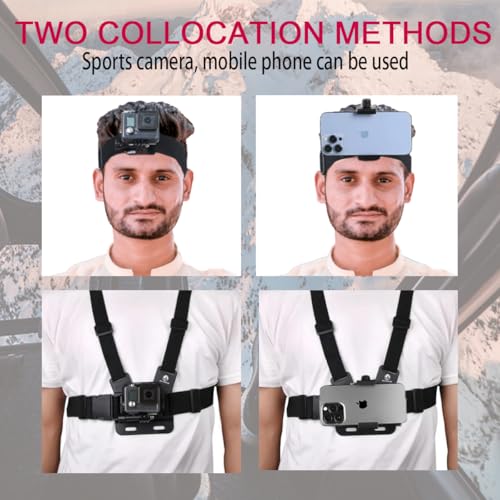WLPREOE Phone Chest Mount Head Strap Accessories - Vlogging Kit for iPhone,POV Phone Holder Compatible With iPhone 17 Pro Max Plus 16 15 14 - Hands Free Body Camera Mount for Immersive Fishing Video Recording - Image 2