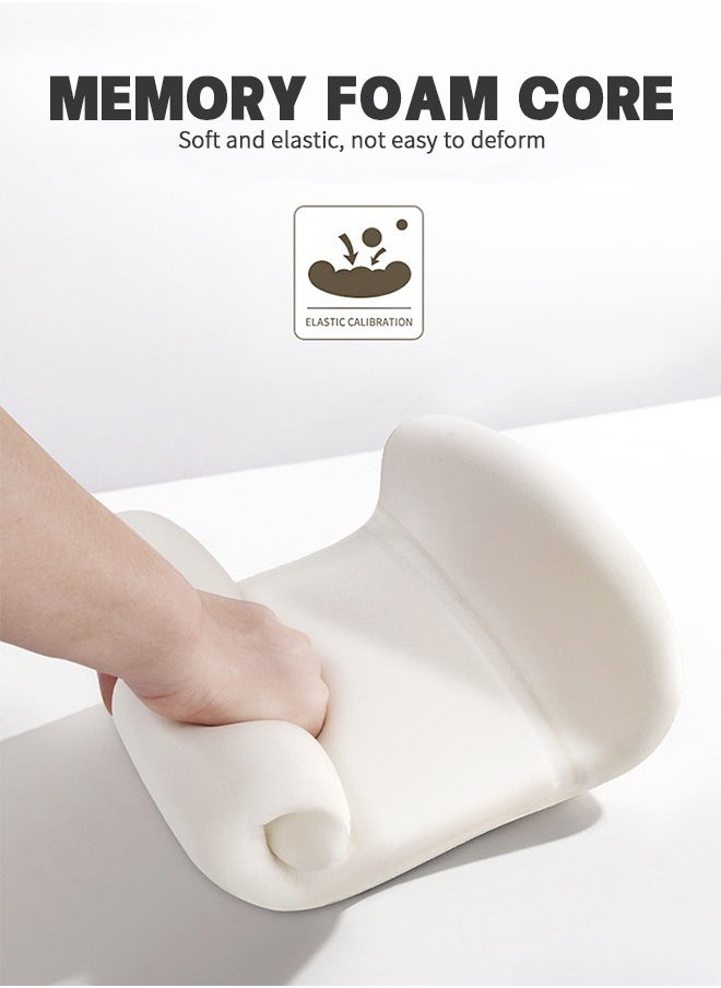 UETEEY Lumbar Support Pillow and Car Headrest Neck Pillow Set, Car Neck Pillow Kit,Lumbar Support Pillow for Car,Car Back Support,Memory Foam Low Back Cushion for Back Pain Relief,Automotive Interior  - Image 5