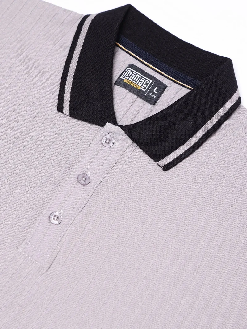 Maniac  Maniac Mens Stain Flora Embroidery Half Slevee Blue Linen Shirt for Men | Best Price UAE