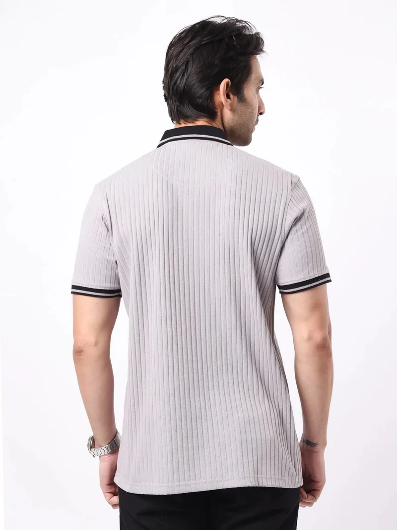 Maniac  Maniac Mens Stain Flora Embroidery Half Slevee Blue Linen Shirt for Men | Best Price UAE
