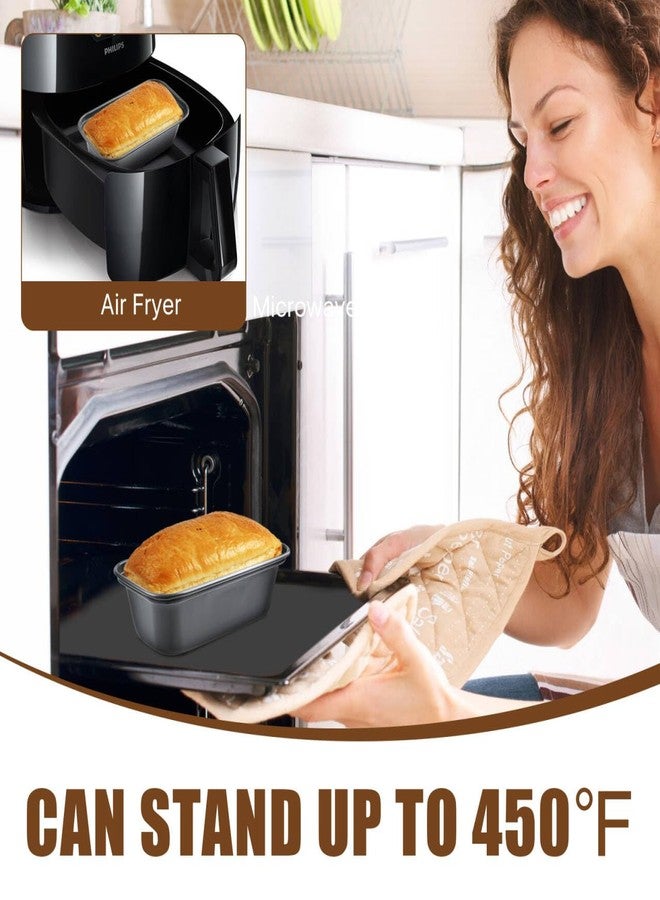 Lainballow 12 Pcs Mini Loaf Pan, Carbon Steel Bread Baking Pans, Nonstick Baking Pans, Tiny Banana Bread Pan for Baking Bread, Meatloaf, Brownies, Pound Cakes (Dark Grey, 6.1 x 3.3 x 1.8 Inches) - Image 5
