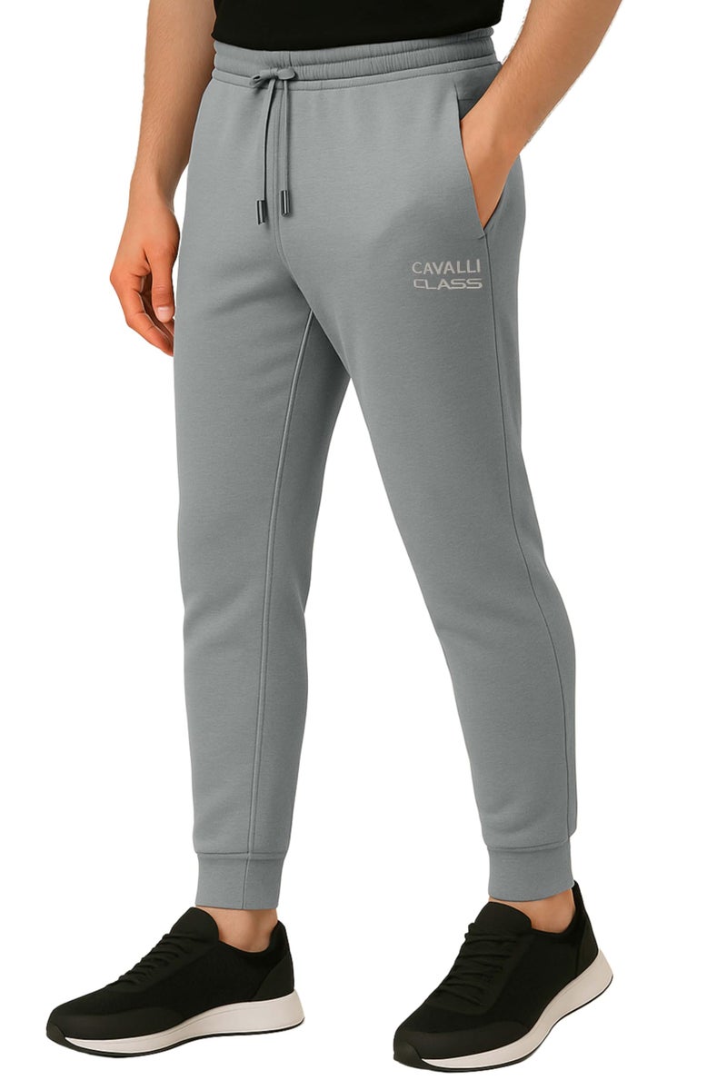 CAVALLI CLASS Track Pant for Men || Regular Fit || Track Pants || Full Elastic Jogger Track Pant Grey - Image 2