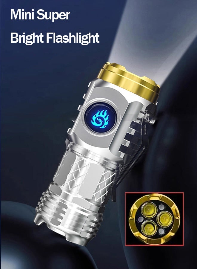 thumb mini super powerful flashlight(silver) - Image 1